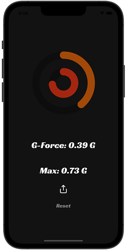 Top G-Force App Screenshot