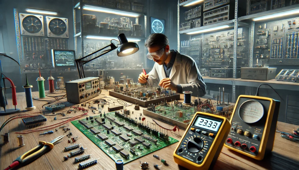 Electronics Engineer in Lab