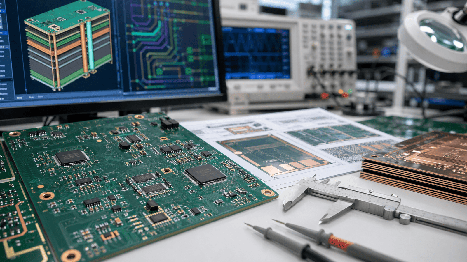 PCB design workflow with schematic capture multilayer layout and manufacturing review